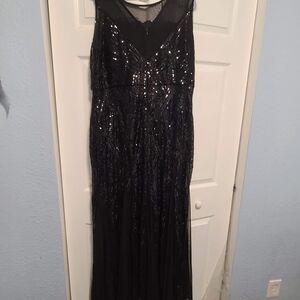 Black Sequin Maxi Dress